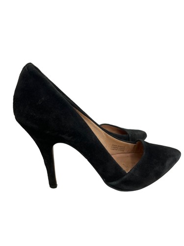 Madewell Mira Suede Leather Heel Pumps Size 8.5 Slip On Pointed Toe Career Offic - Picture 2 of 8