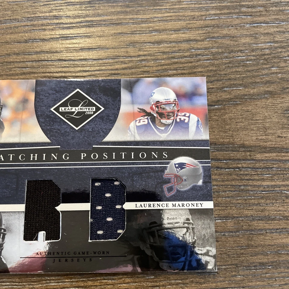 2008 Leaf Limited Matching Positions Willie Parker Maroney /100 NFL Steelers - Image 3 of 4