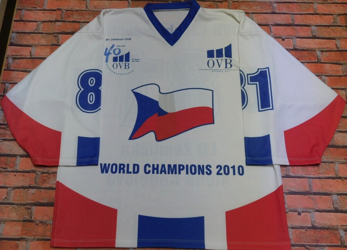Trikot Ice Hockey Eis Sport Tschechien Nr 81 Größe XL