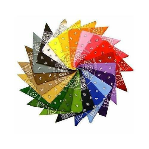 25 piezas bufandas de pañuelo para hombre y mujer cachemira 100 % algodón