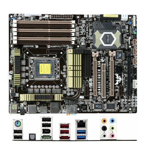 ASUS Saber Tooth X58 Motherboard USB 3.0 M.2 Intel X58 LGA 1366 ATX 6*DDR3 RAM - Picture 7 of 11