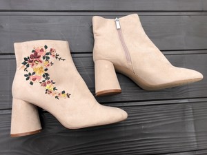 pink suede ankle boots uk