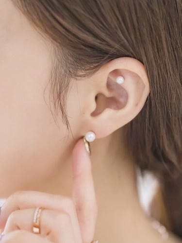 LOVELING-14K-Gold-Pearl-Earring-6mm-Swarovski-Pearl