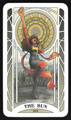 2023 Marvel Tarot Card By Lily McDonnell: Ms. Marvel/Kamala Khan XIX The Sun