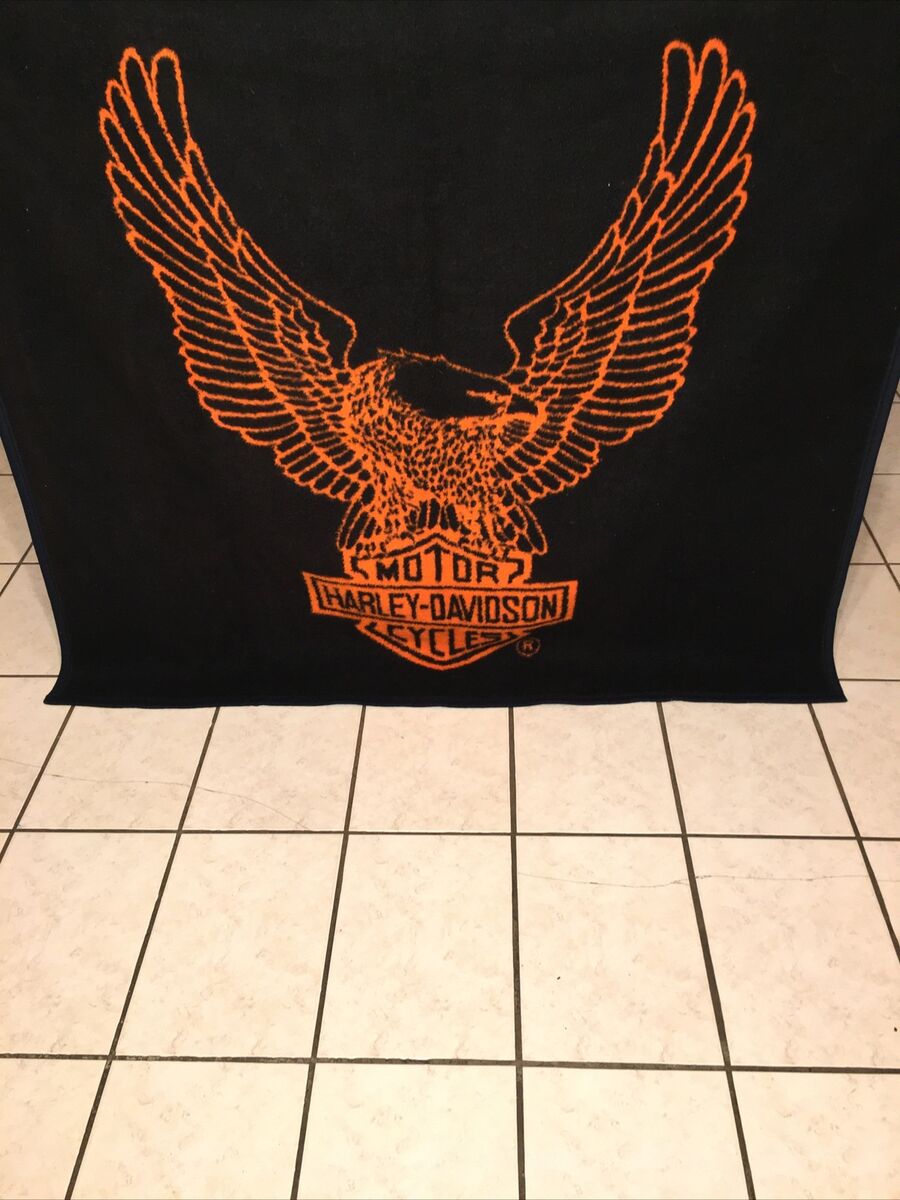 Harley davidson throw blanket best sale