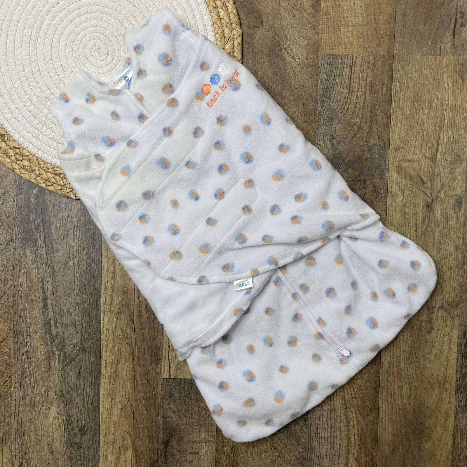 Halo Sleepsack Fleece Swaddle Newborn 03 Months Polka Dots eBay