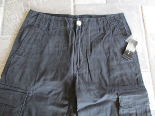 NEW SEAN JOHN BLACK CARGO SHORTS MENS 30 SW169250 COTTON - Picture 2 of 6