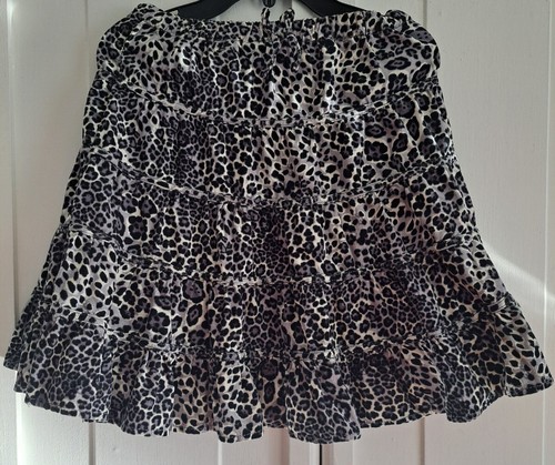 The Childrens Place Girls Skirt, Corduroy, Animal Print, Size 10