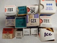 Lot of NOS? Projector Bulbs CZX CEW DDB FBW FBV BCK DAK FBT FDX