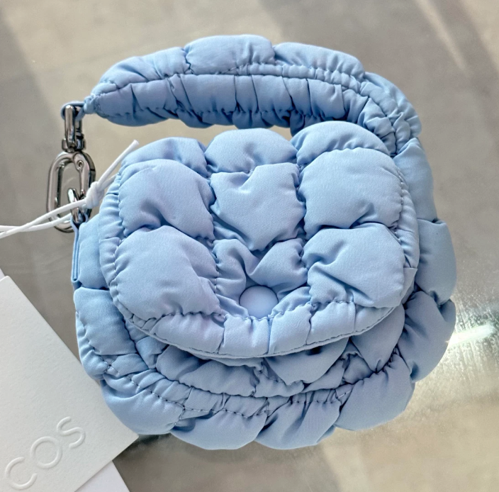COS Quilted Nano Bag Light Blue 1235439004 / 100% Authentic