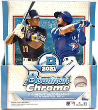 2021 Bowman Chrome Baseball Factory Sealed Hobby Box