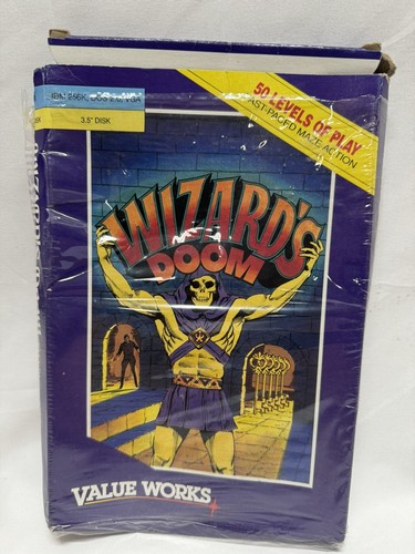 Value Works Wizard's Doom - PC IBM DOS VGA 3.5" Maze Vintage Action Arcade Game - Picture 4 of 13