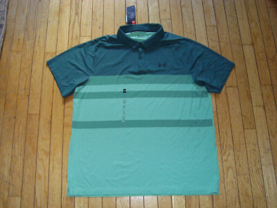 UNDER ARMOUR HEATGEAR LOOSE NYLON BLEND POLO SHIRT MEN'S XXL 2XL BNWT@ 69.99