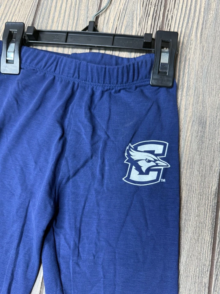 Leggings juveniles Creighton Bluejays de Wes & Willy talla 4T mezcla de algodón azul marino Foto 2 de 4