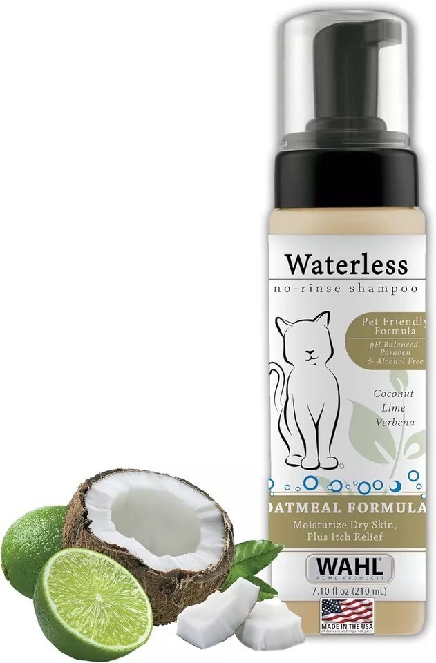 Wahl USA Cat Waterless Shampoo for Soothing 7.1 Fl Oz (Pack of 1), Brown