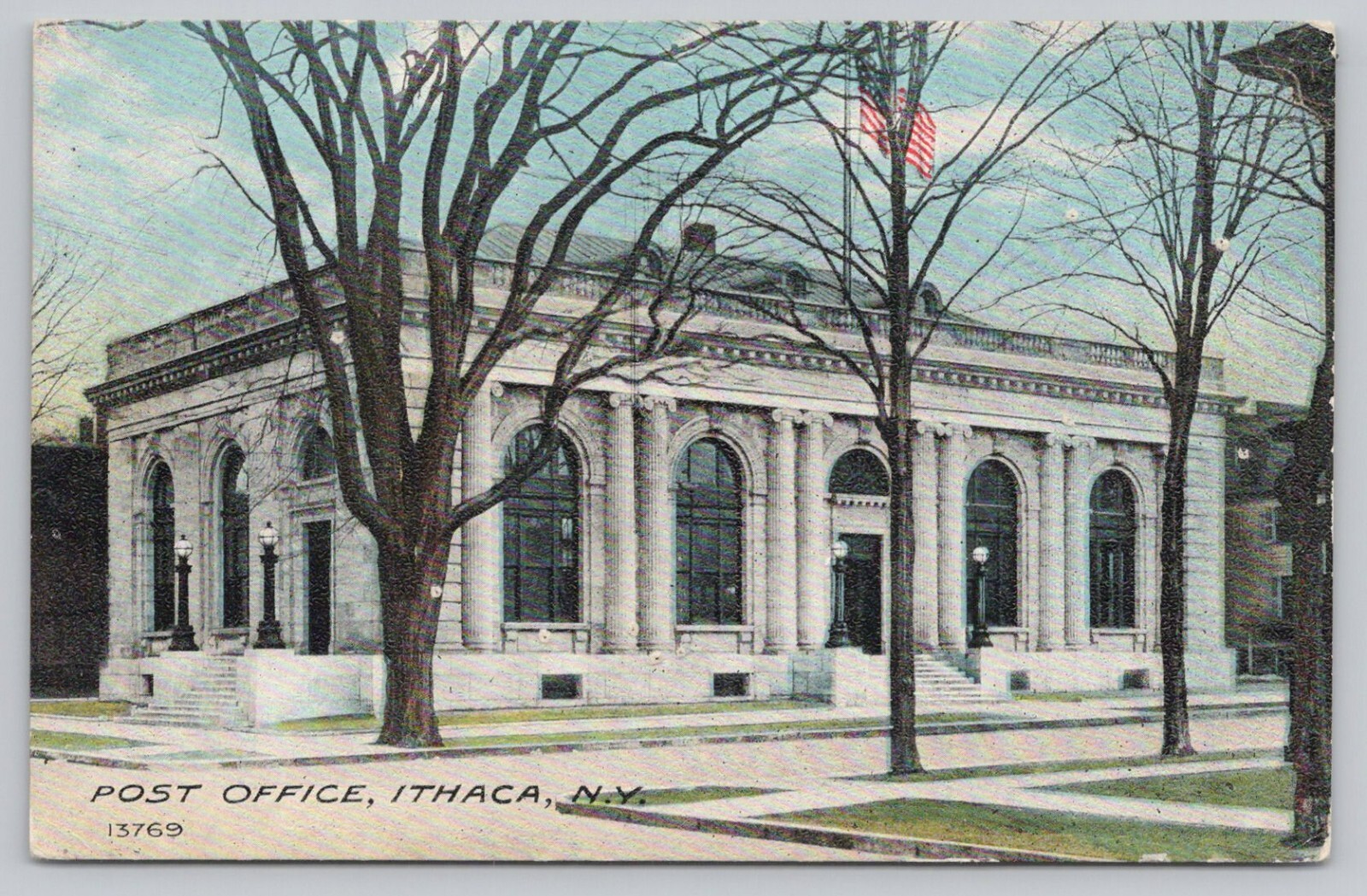 Postcard Post Office Ithaca New York eBay