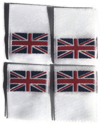 100 Woven Union Jack Union Flag Woven Labels Woven Garment Clothing Label 20mm