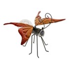 BUTTERFLY GLOW BUG SOLAR FIGURINE IRON