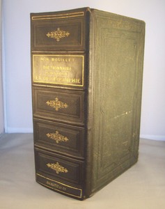 Détails Sur Dictionnaire Dhistoire Et De Geographie Bouillet Reliure 12 Cuir 1884 - 