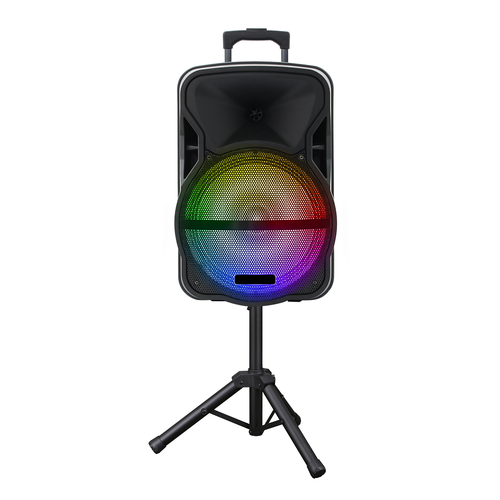 Portable Bluetooth Speaker with Stand Mic Party Lights Subwoofer PA Sound System - Picture 26 of 51