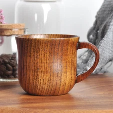 Natural Wooden Cup Wood Coffee Tea Beer Juice Milk Water Mug  Handmade Cup 130ML
