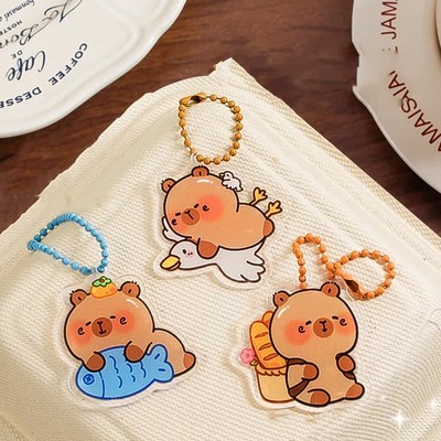 Acryl Capybara Schlüssel bund Karikatur Tasche Charme Dekor Anhänger  Geschenk