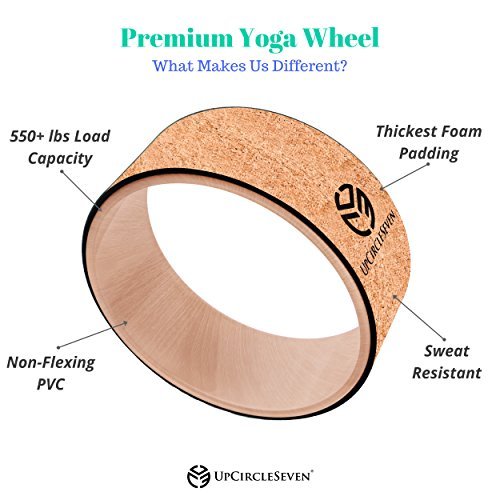 UpCircleSeven Cork Yoga Wheel Wheel Wheel Strongest & Most Comfortable Dharma Prop Perfect 5bbe2f UpCircleSeven Cork Yoga Wheel Wheel Wheel Strongest & Most Comfortable Dharma Prop Perfect 5bbe2f