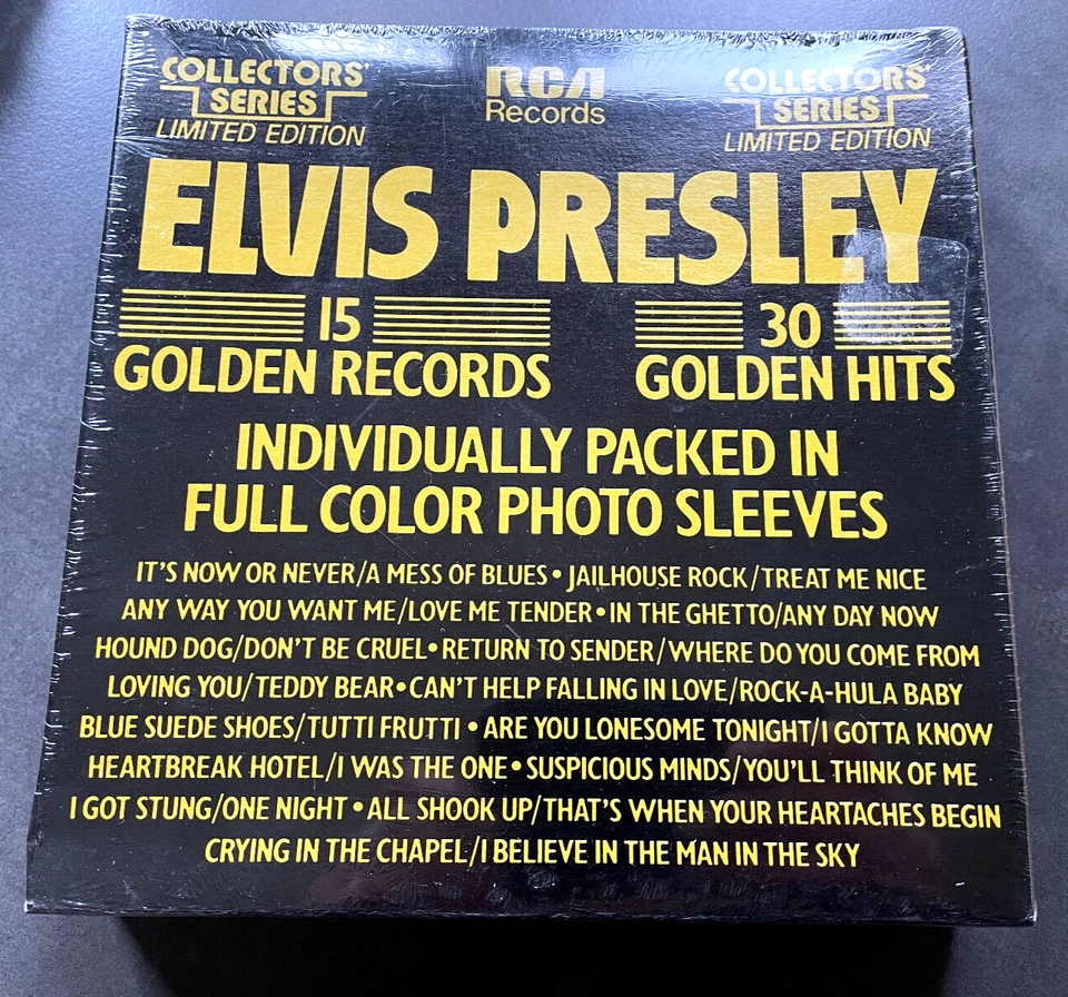 7" Box Set Elvis Presley - 15 Golden Records Collectors Series - USA RCA sealed! - Bild 1 von 1