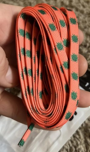 Meerkat Snowboard Boot Laces (pair) 99” New OSFM Flat Lace Salmon Virus Print - Picture 2 of 8