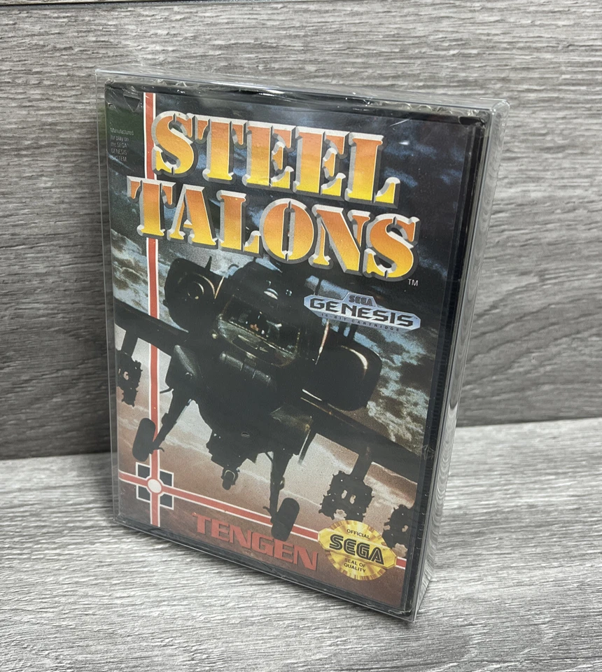 1st Print! Steel Talons Sega Genesis 1992 Clamshell (RIPS TEARS) New Sealed - Image 2 of 4