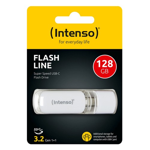 Intenso Flash Line Tipo C USB 3.2 Chiavetta Veloce 32GB 64GB 128GB - Picture 7 of 7