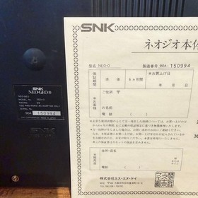 SNK Neo Geo AES Console 2 Controllers 3 Games Tested Japan