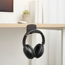 Wall Mount Headphone Holder with Adhesive for Earphones and Cables Organization