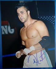 Teddy Hart Autographed 8x10 Photo WWF WWE TNA ROH MLW WRESTLING