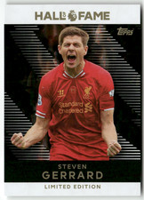 Topps PL 2025-26 Soccer N° HOF 2 Steven Gerrard Hall Of Fame Édition Limitée