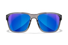 Wiley X AC6TRK09 Trek M/L Blue Mirror Lens Polycarbonate Gloss Crystal Dark Gray