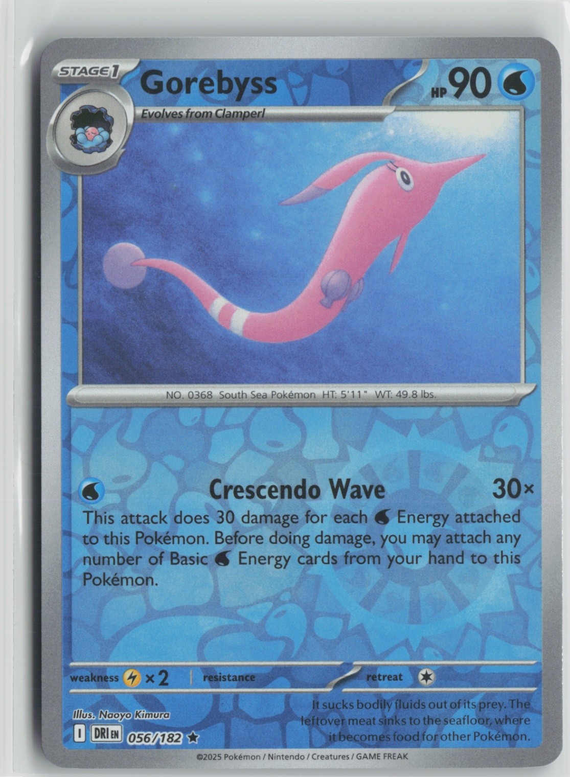 Gorebyss 056/182 Rare SV10: Destined Rivals NM Reverse Holo