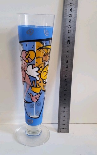 Vintage Ritzenhoff Pilsner Beer Glass 1996 Auge Cartoon Collector Home Bar - Picture 8 of 9
