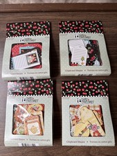 Mary Engelbreit Chipboard Shapes Assorted 30 Pcs Each Pack LOT of 4 Sealed Packs