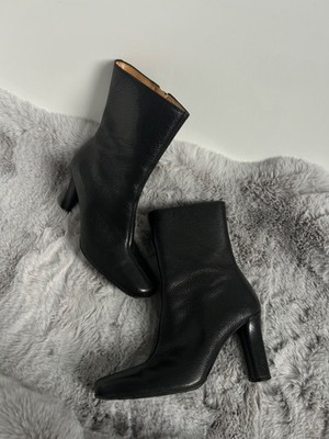 Bally Ankle Boots   Black Leather   Size 39   Made in Italy