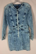 Guess Denim Vintage Wash Mini Dress Sz SM