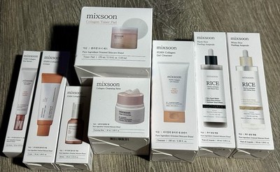 Mixsoon Bundle PDRN Collagen Gel Cleaner Serum Cream Cleaning Balm, Toner ++++
