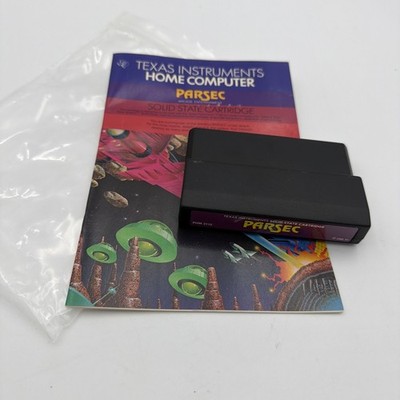 Texas Instruments TI-99/4A Parsec Cartridge w Manual Texas Instruments Game