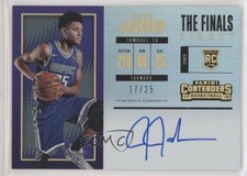 2017 Contenders Rookie Variation The Finals Ticket 17/25 Justin Jackson Auto 4x4