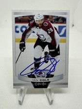 Ian Cole Signed Autograph 2019-20 O-Pee-Chee Card #61 Avalanche Blues Mammoth