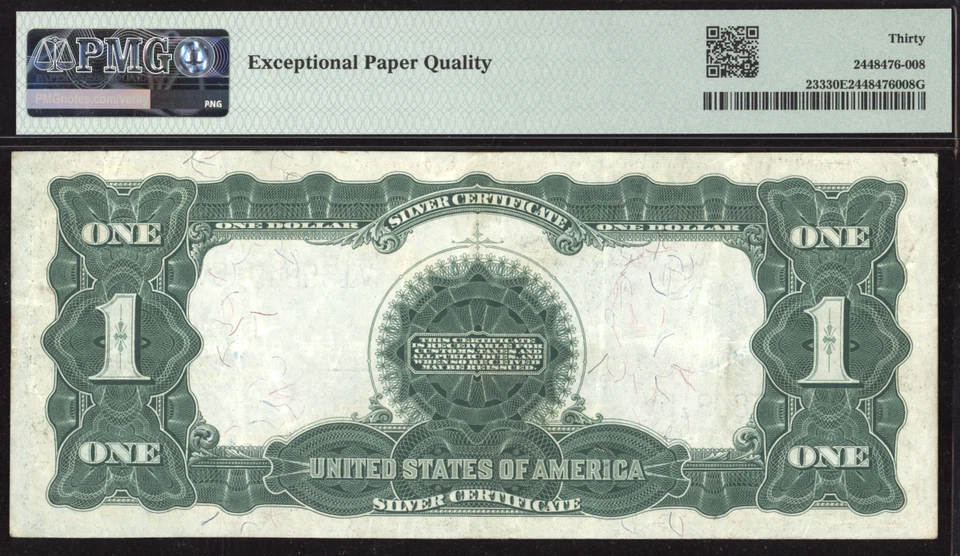 1899 $1 Black Eagle Silver Certificate - Fr. 233 - PMG 30 EPQ - Image 3 of 3