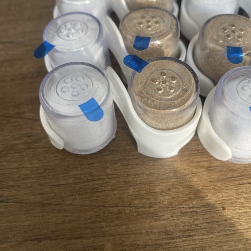 10 Sets Mini Salz & Pfefferstreuer vorgefüllt Einweg Reisegröße Hotel - Bild 3 von 7