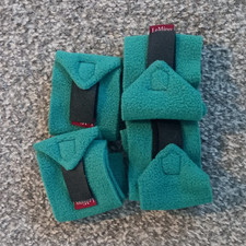 Mini LeMieux Toy Pony Evergreen Fleece Horse Bandages/Leg Wraps Set of 4