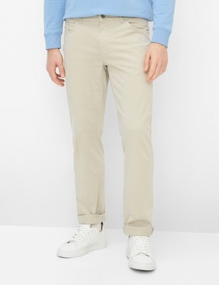 BRAX Mens Cooper Fancy Pants 40x32 Lightweight Stretch Cotton Blend Beige