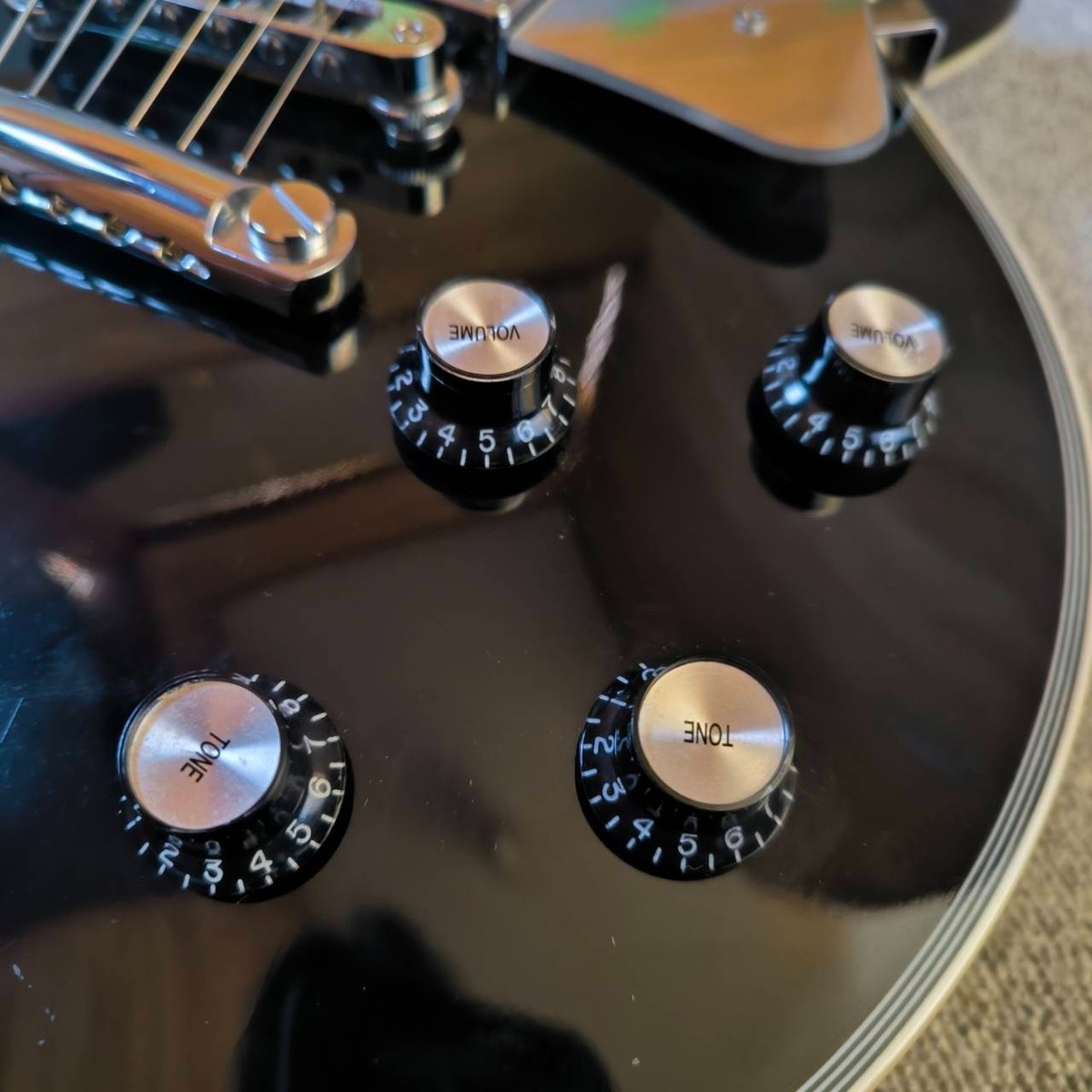 Burny by Fernandes Electric Guitar Les Paul Custom JS Model RLC